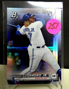 lot 251 image: 2019 Bowman Platinum Vladimir Guerrero Jr #27 Rookie Card RC Toronto Blue Jays $$