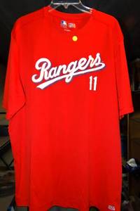 lot 220 image: TX3 COOL - TEXAS RANGERS YU DARVISH WICKING SHIRT - SIZE 2 XL - LIKE NEW