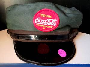 lot 253 image: 1950s REPRODUCTION - COCA COLA COKE SODA DELIVERY MANS DRIVERS HAT $$