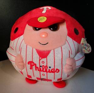 lot 255 image: 2013 TY MLB Beanie Baby Ballz - PHILADELPHIA PHILLIES (LARGE - 12 inch tall) $$
