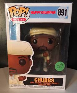 lot 257 image: Funko Pop Movies  Happy Gilmore  Chubbs  Vinyl Figure #891  Box