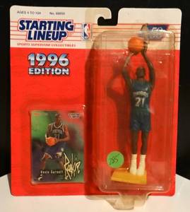 lot 285 image: HOT ROOKIE CARD INCLUDED - 1996 ROOKIE STARTING LINEUP - NBA - KEVIN GARNETT - MINNESOTA TIMBERWOLVES