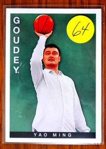 lot 64 image: 2015 Upper Deck Goodwin Champions Goudey Yao Ming Card #2 ROCKETS CHINA NMMT