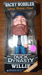 lot 69 image: Funko Duck Dynasty Wacky Wobbler Willie Robertson Talking Bobble Head - NIB