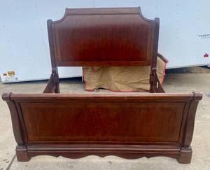 lot 1 image: Ashley Sleigh Bed (Matches lots 2&45)
