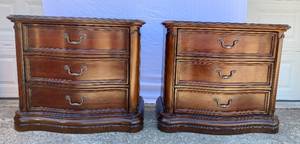 lot 45 image: Cherry Night Stands by Ashley Furniture
