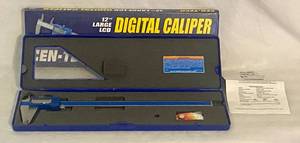 lot 50 image: 12 Large LCD Digital Caliper by Cen-Tech