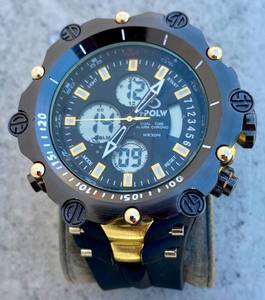 lot 99 image: I-POLW Stainless Steel 30 meters Waterproof fashion. Sports utility Watch