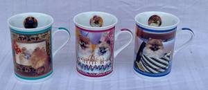 lot 134 image: 3 Danbury Mint Mugs Mirror Mirror, Birthday Party, and Shopping Spree