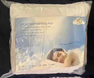 lot 192 image: Microfiber Mattres Pad by SUFUEE 60x80 Queen Size