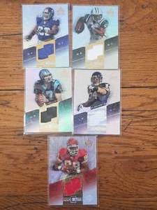 lot 32 image: Selection of Upper Deck - Pro Cuts jersey cards - Total of 5