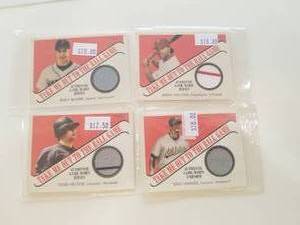 lot 41 image: Topps - Take me out to the Game - game worn jersey cards - Total of 4