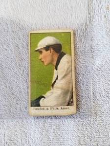 lot 49 image: Baseball card - Bender, Philadelphia - Authenticity unknown