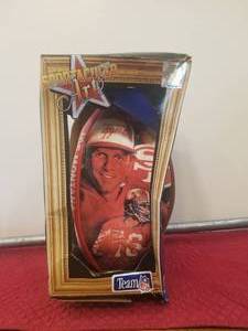 lot 108 image: Sportacular Art Joe Montana Football with COA