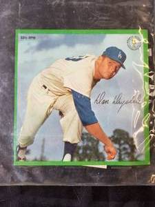 lot 117 image: Don Drysdale 1964 Auravision Record card - with COA