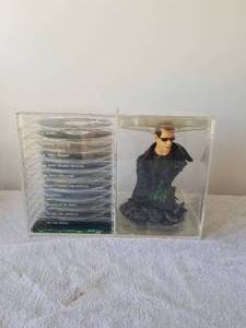 lot 147 image: Ultimate Matrix DVD Collection with Neo figure in case