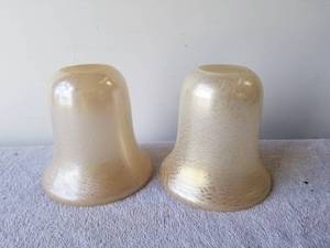 lot 329 image: Set of 2 light fixture globes