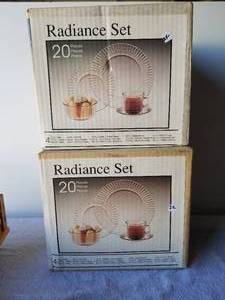 lot 196 image: 2 boxes of Radiance sets of dishes