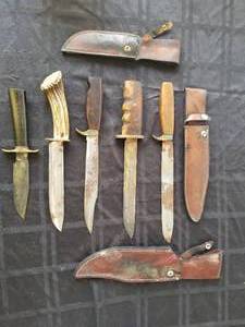 lot 217 image: Selection of 6 large knives
