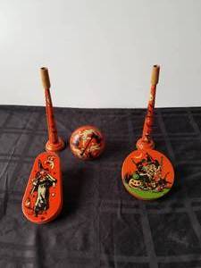 lot 223 image: Selection of vintage Halloween noise makers