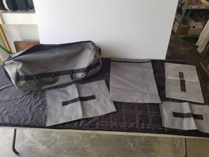 lot 245 image: Gray travel bag with velcro sleeves