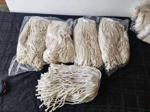 lot 252 image: Selection of mop heads