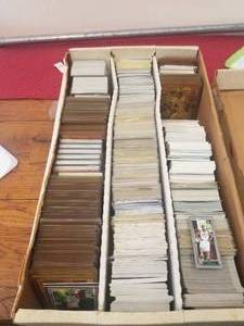 lot 284 image: Generous amount of football, and basketball cards 3000 trading cards