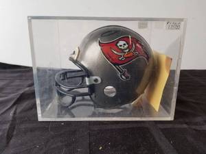 lot 92 image: Tampa Bay Buccaneers Keyshawn Johnson signed mini helmet - with COA