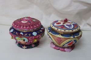 lot 11 image: Disney Music Boxes Alice in Wonderland and Jessica Rabbbit