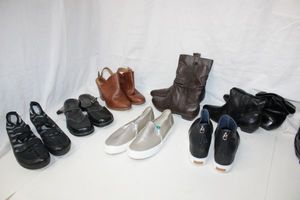 lot 35 image: Size 7 - 7.5 Shoes Tsubo, Clarks, Keds, Dr. Scholls Brands and More, see pictures