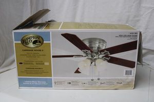 lot 45 image: Hampton Bay Carriage House II - 52 Ceiling Fan (Still in Box)
