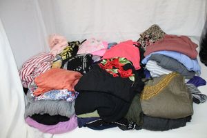 lot 47 image: Womens Clothes Sizes range from L to 3X generous amount of Casual Dresses, Tops and Sleepwear