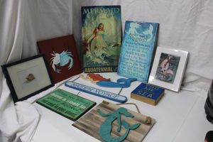 lot 52 image: Mermaid Themed Decorative Wall Art