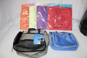 lot 86 image: 8 Chinese Sky Lanterns, LL Bean Travel Bag, Samsonite Shoe Bag Still with Tag