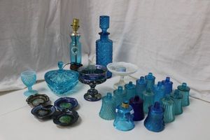 lot 99 image: Blue Glass Lot