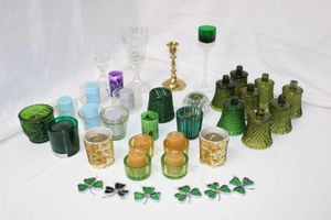 lot 101 image: Green Glass Lot and Misc.