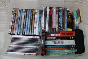 lot 131 image: DVDs and CDs, see Pictures for Titles