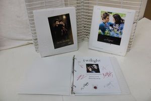 lot 139 image: Twilight, New Moon and Eclipse Movie Scripts as shown
