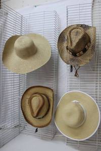 lot 153 image: Womens Straw and Floppy Hats Calvin Klein and Omberra Brands