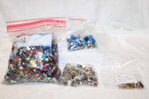 lot 433 image: Jewelry findings and parts and lots of beads