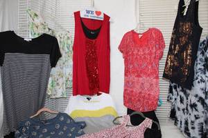 lot 254 image: Womens Tops Size 1X and 2X as shown