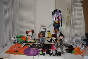 lot 482 image: Halloween Decorations Paper Lanterns, Plush Toys, Creepy Doll and More