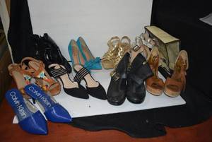 lot 466 image: Womens Shoes Size 8.5 Calvin Klein, Arizona Jean Co, Life Stride, Vince Camuto, Ralph Lauren, Luxe Brands
