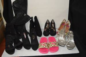 lot 467 image: Womens Shoes Size 8.5 No Boundaries, Anne Klein, Seychelles, Steve Madden, and Nine West Brands