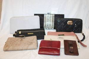 lot 514 image: Purses and Wallets some marked Genuine Leather, Lulu Townsend, Buxton, Adrienne Vittadini Brands and more
