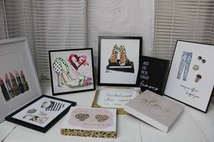 lot 520 image: Wall Art Shoes, Lipstick, jeans and more