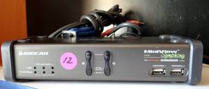 lot 12 image: IOGEAR Miniview Symphony multi-function KVM Switch GCS1772 2 Port USB 2.0 KVME