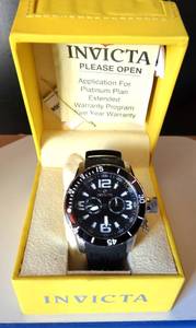 lot 19 image: INVICTA Specialty Corduba Black Dial Steel Rubber Strap Mens Watch 1790 wBox