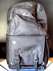 lot 38 image: LOWEPRO PROFESSIONAL CAMERA BAG BACKPACK WITH RAIN COVER