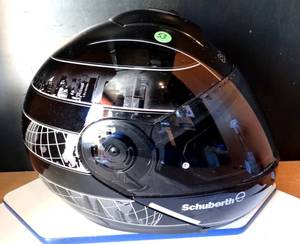 lot 53 image: Schuberth C4 PRO Motorcycle Flip-Up Helmet - Awesome Graphics - LIKE NEW